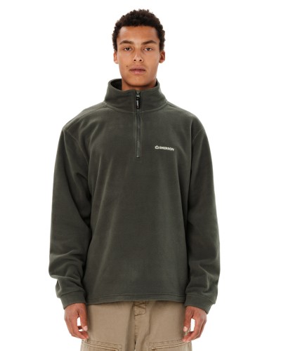 EMERSON HALF ZIP FLEECE 262.EM28.25 OLIVE GREEN