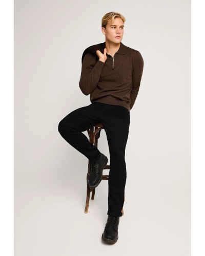 FUNKY BUDDHA JEAN TAPERED FBM014-077-02	BLACK