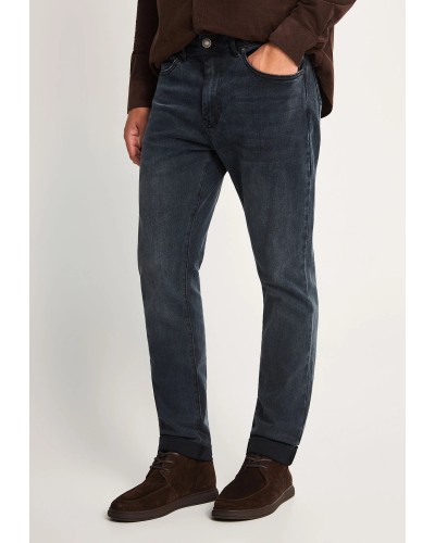 FUNKY BUDDHA JEAN TAPERED FBM014-073-02	BLUE BLACK
