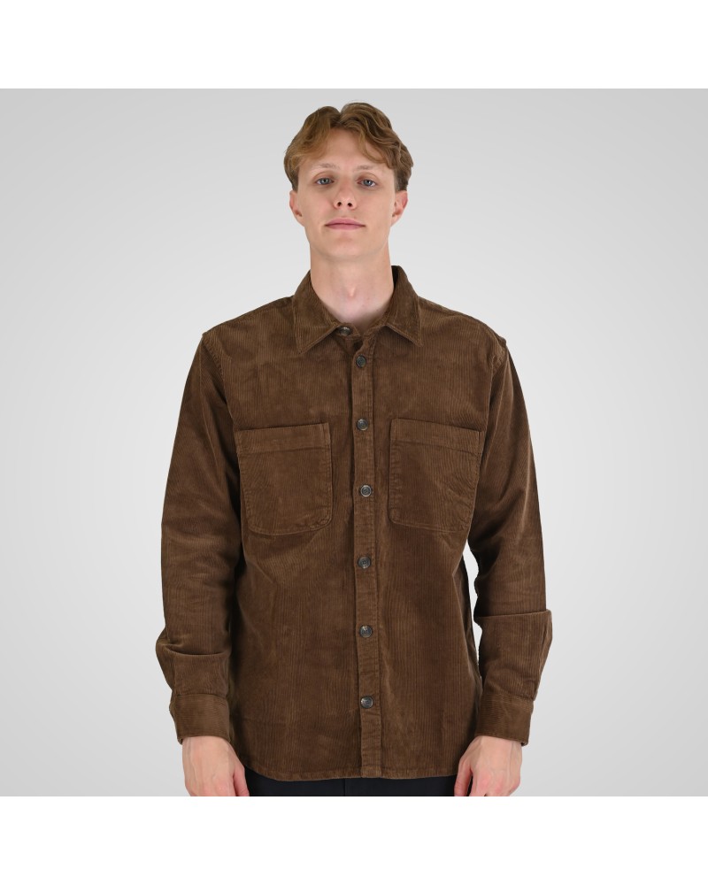 REBASE SHIRT WITH CHEST POCKETS (HEAVY CORDUROY) (RELAXED FIT) 262.RGS-5208 CAMEL