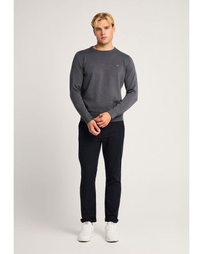 FUNKY BUDDHA KNIT FBM014-001-09 DK GREY
