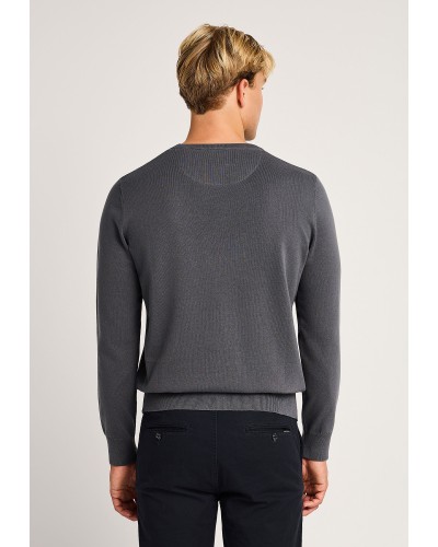 FUNKY BUDDHA KNIT FBM014-001-09 DK GREY