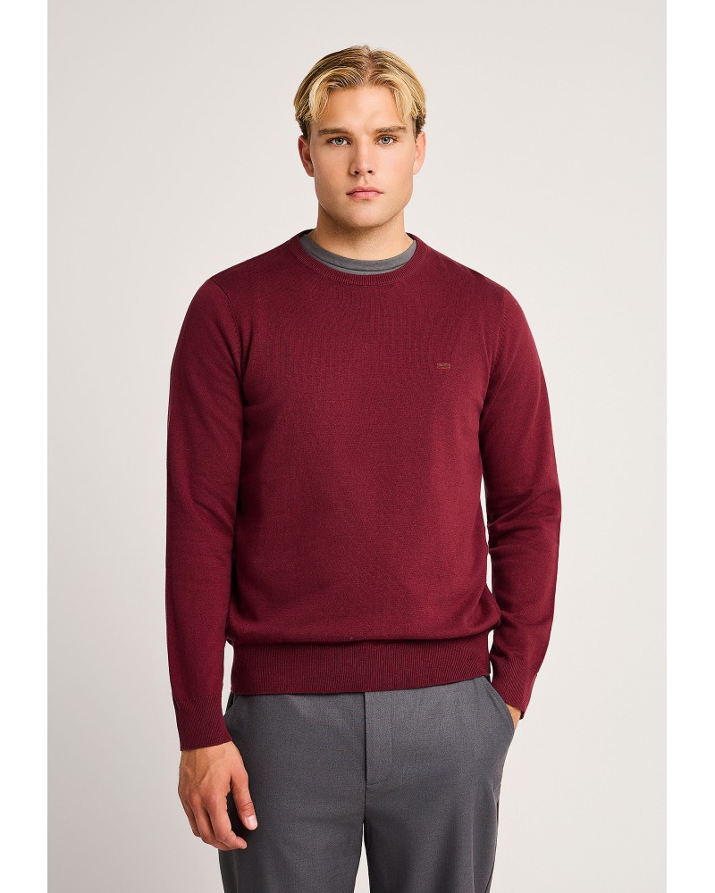 FUNKY BUDDHA KNIT FBM014-001-09 BURGUNDY