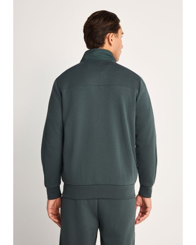 FUNKY BUDDHA ZIP HOODIE FBM014-082-06 GREEN STORM