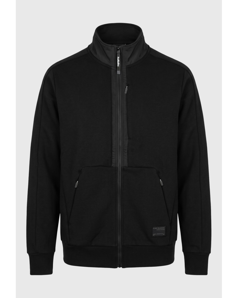 FUNKY BUDDHA ZIP HOODIE FBM014-082-06 BLACK