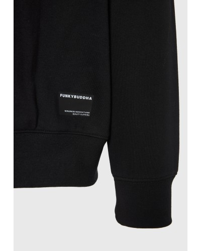 FUNKY BUDDHA HOODIE FBM014-009-06 BLACK