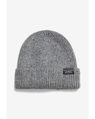 FUNKY BUDDHA Men's knitted hat FBM014-098-10 GREY
