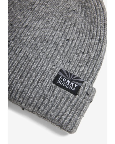 FUNKY BUDDHA Men's knitted hat FBM014-098-10 GREY