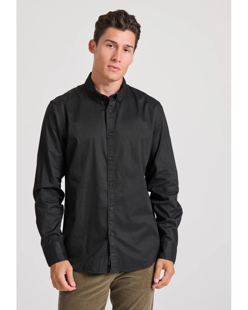 FUNKY BUDDHA	SHIRT FBM010-015-05 BLACK