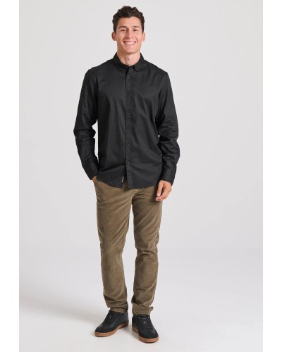 FUNKY BUDDHA	SHIRT FBM010-015-05 BLACK